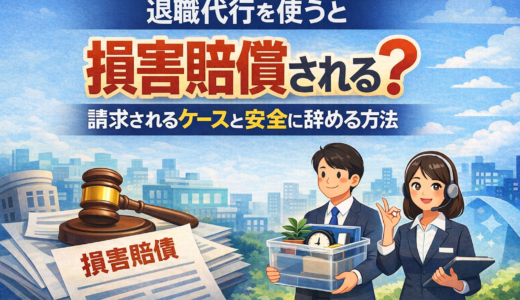 退職代行を使うと損害賠償される？請求されるケースと安全に辞める方法【2026年版】