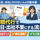 今日、会社に行けない人の行動手順｜退職代行で即日・出社不要にする流れ